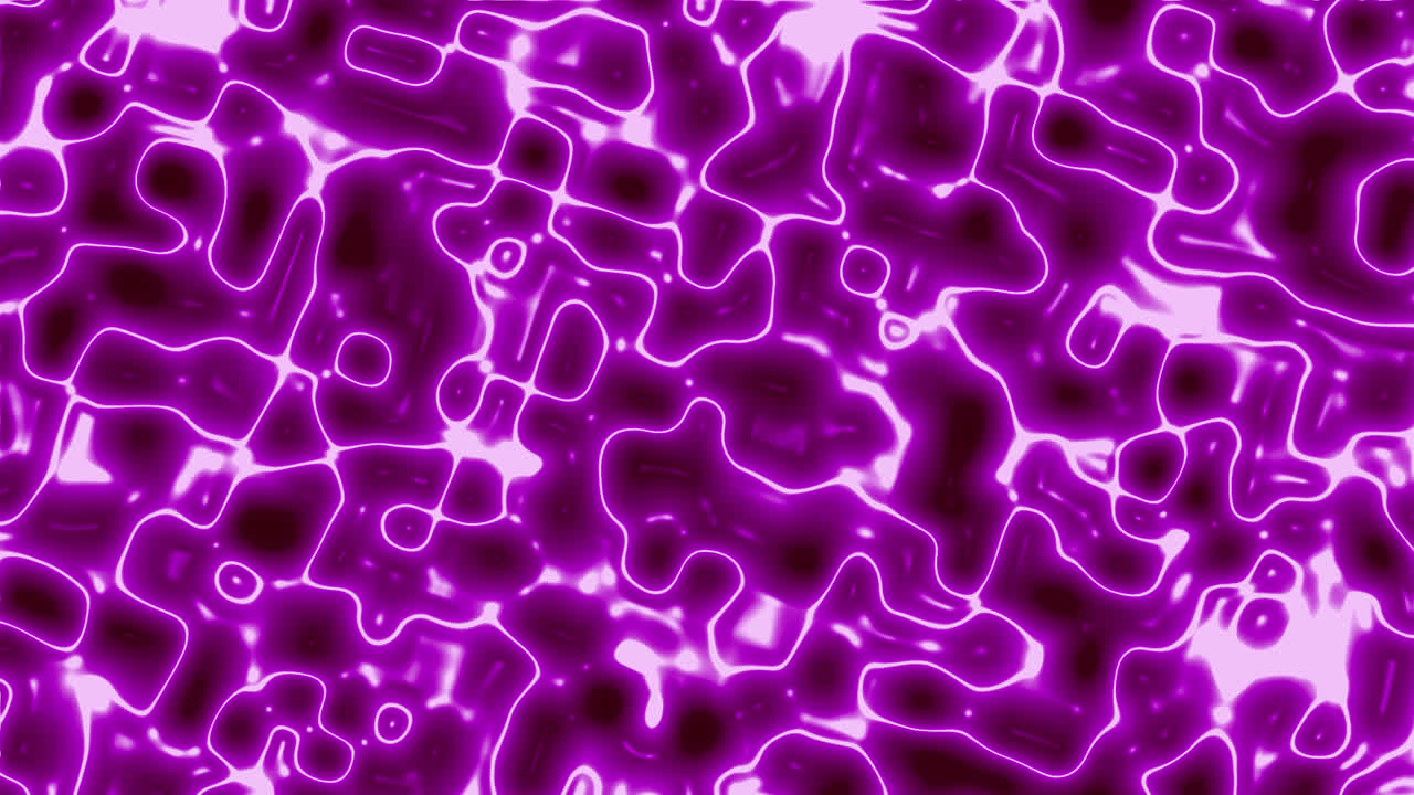 Loop Contínuo de Padrão Líquido Roxo Abstrato e Luminoso