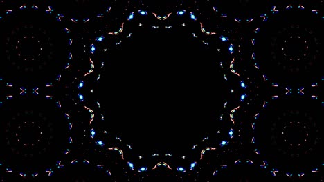 brillan brillantemente que regulan movimientos sutiles con rayas coloridas en un fondo rojo