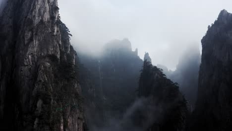 Majestic Mountains shrouded in Fog