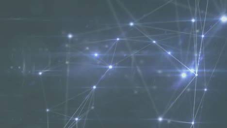 animación de la red de conexiones sobre un fondo gris
