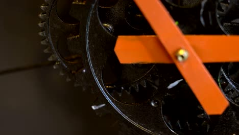 rusty retro mechanic clock gears