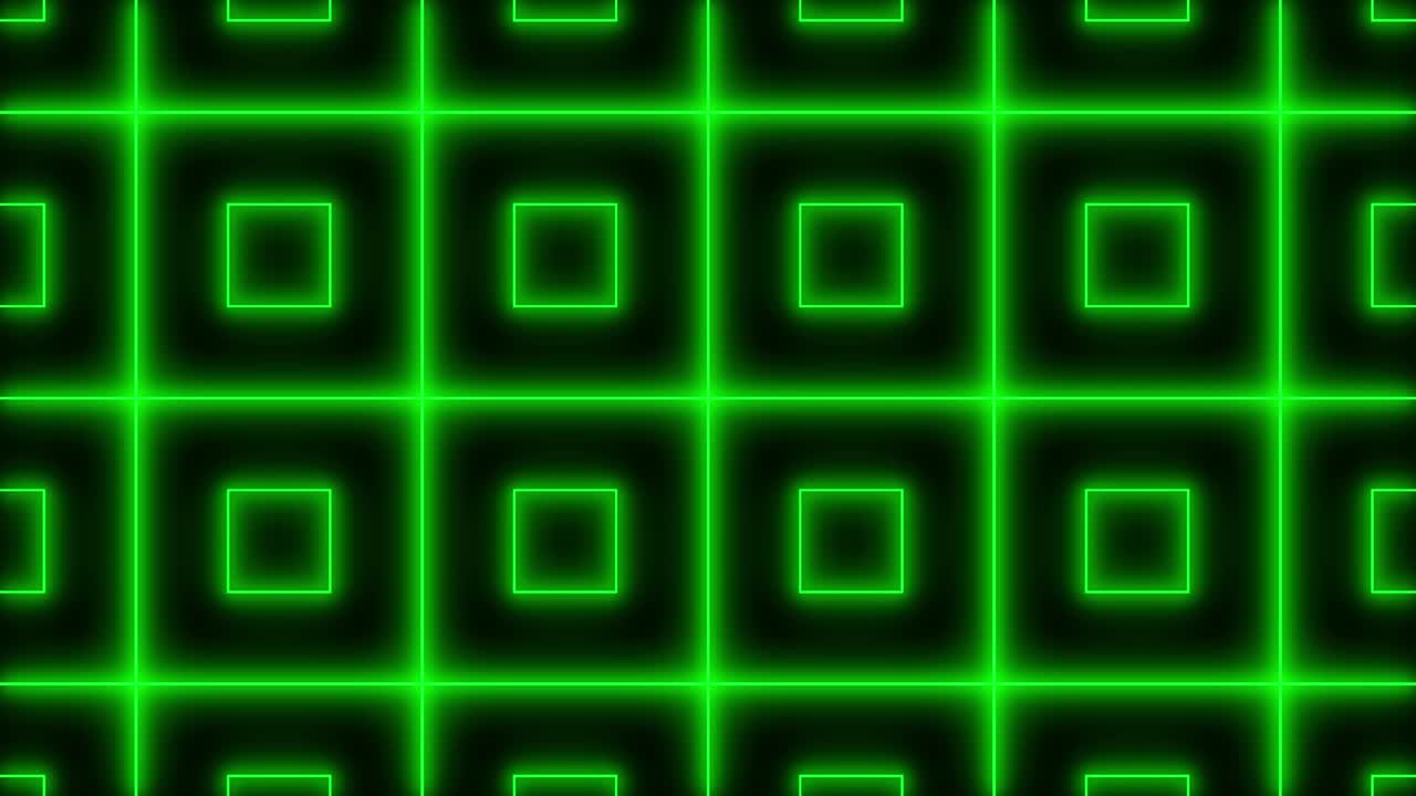 patrón geométrico animación en color de fondo negro