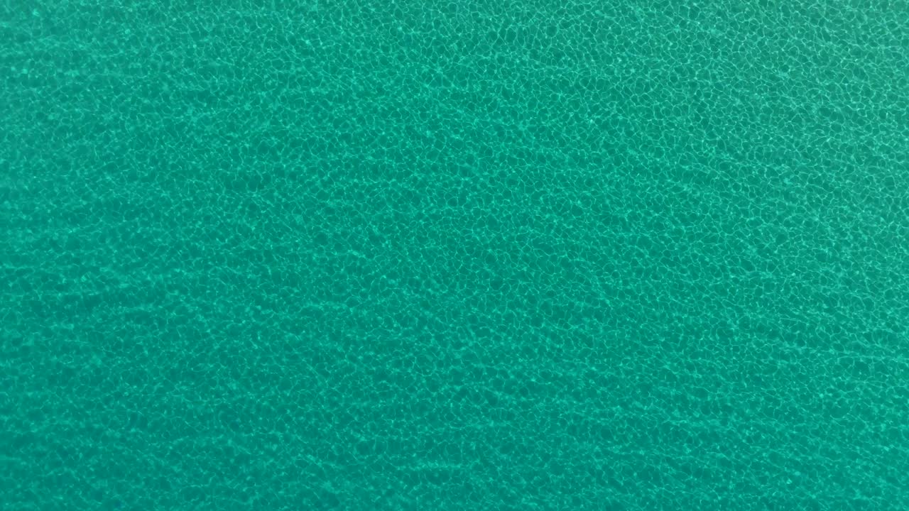 Aerial - turquoise waters near Crete, Greece