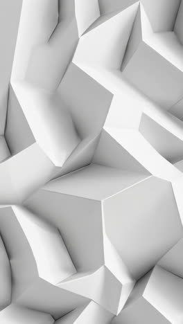 abstract geometric white polygons