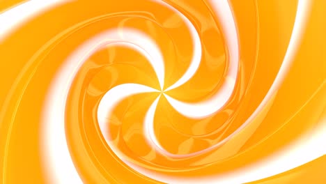 swirling background in the form of a spiral in gold and white. 3d animation. festive caramel background.