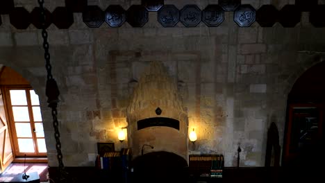 interior of bajrakli mosque the only ottoman empire era mosque in belgrade