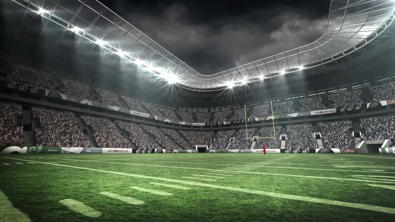 vista de un estadio de fútbol americano