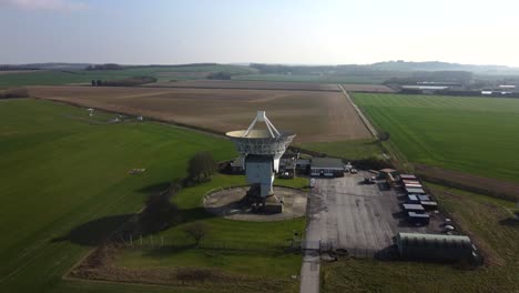 vista aérea del observatorio chilbolton en inglaterra