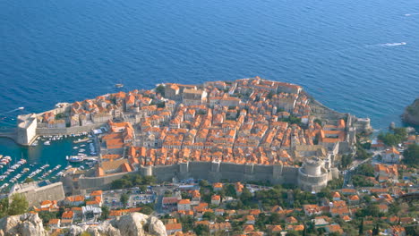 vista aerea della città vecchia di dubrovnik