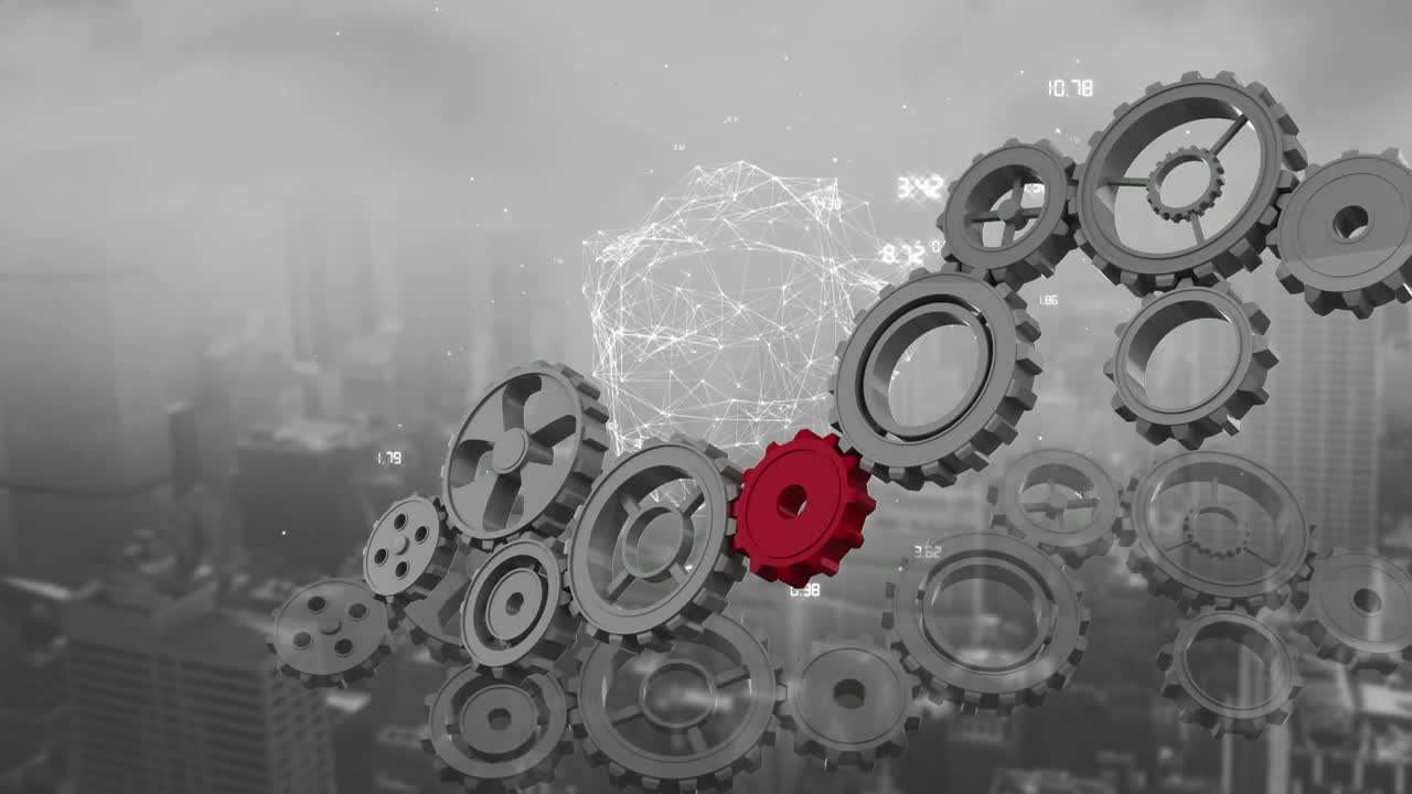 회전하는  ⁇ 과 함께 데이터 및 연결 네트워크와 함께 회전하는 지구