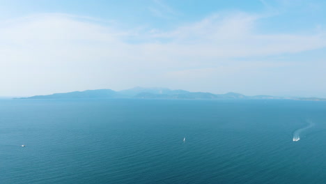 ocean view with islands and boats