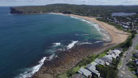 Rocky-Shores-Of-Copacabana-Beach-On-The-Central-Coast-Of-New-South-Wales-In-Australia