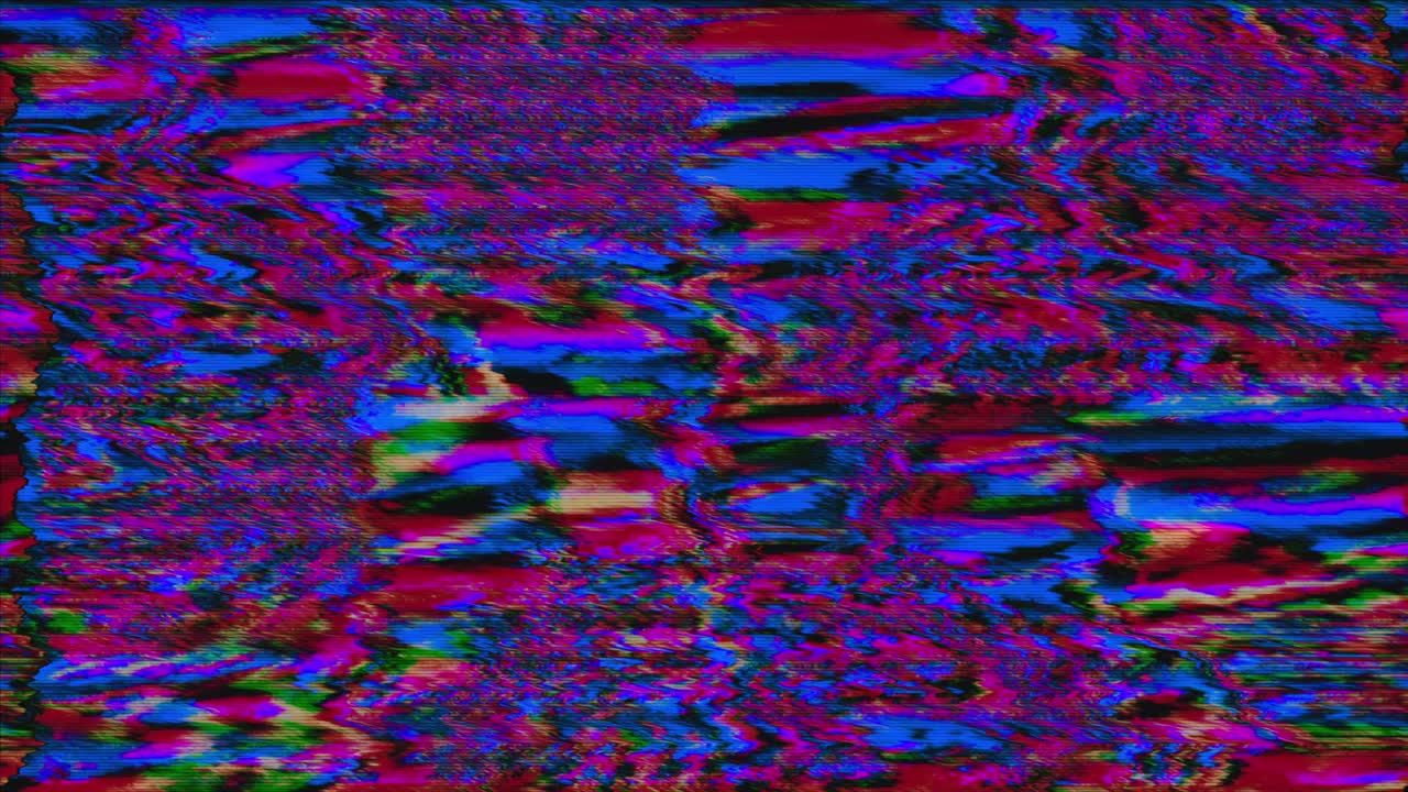 Bad tv imitation dynamic sci-fi fashion iridescent background. Loop footage