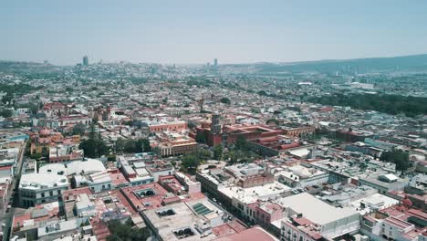 view of downtown queretaro and main square and plaza of the city