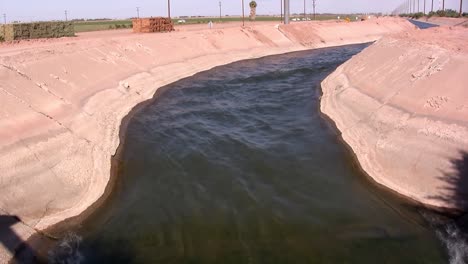 irrigation ditch in california, usa-1