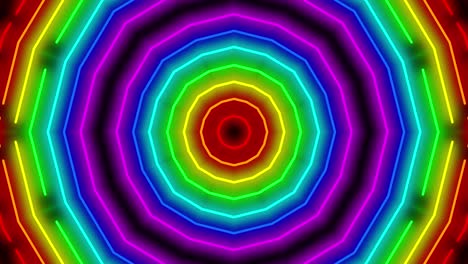 neon geometric pattern illumination animation motion graphics