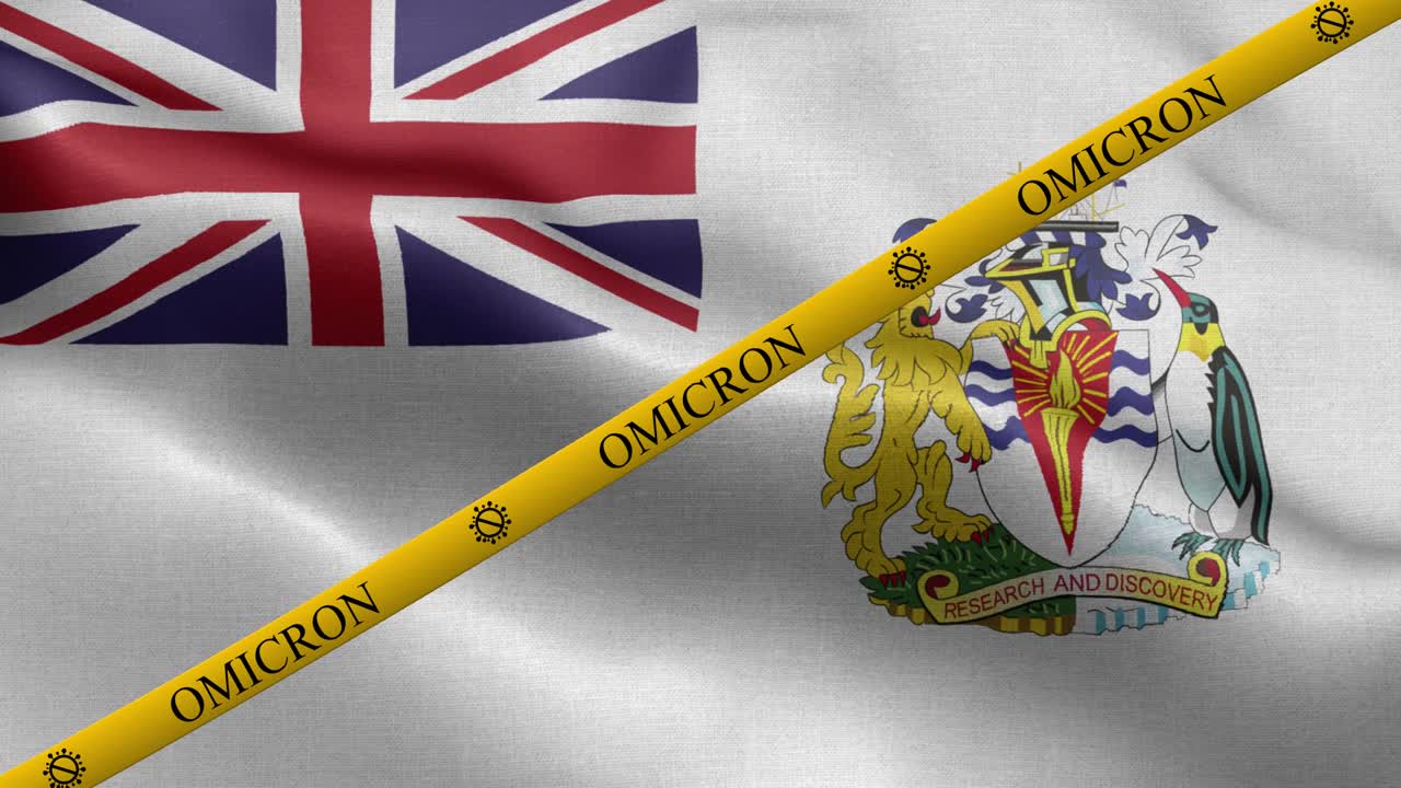 영국 남극 영토의 발에 오미크론 변종과 금지 줄무