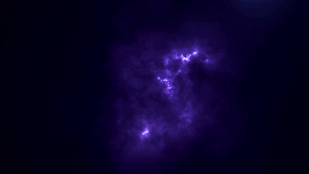 원활한 루프 번개 스플래시 폭풍 구름