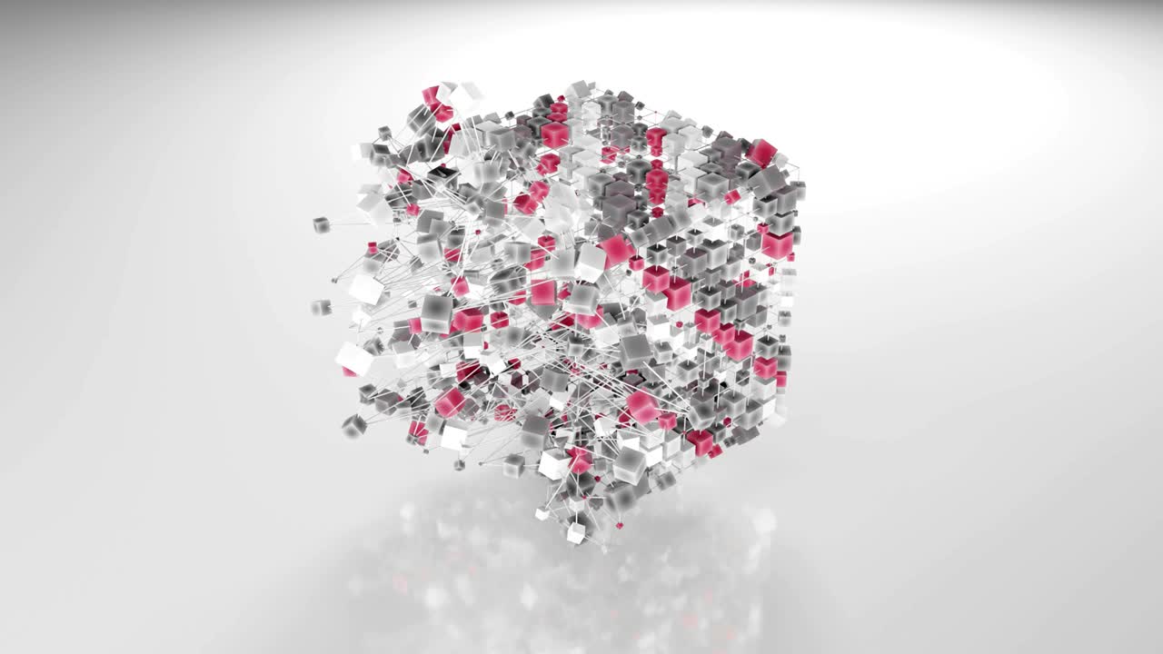 4k 추상 큐빅 네트워크