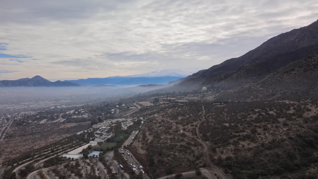 vuelo sobre la cordillera de los andes chile