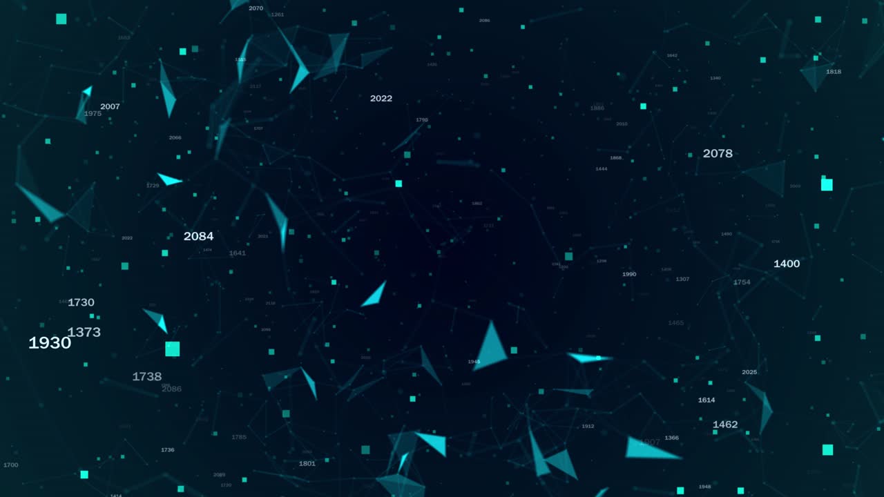 Abstract technology blue plexus lines dots connection motion digital network futuristic background