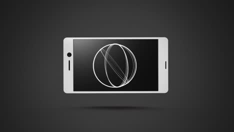 Spinning-circles-displayed-on-smartphone