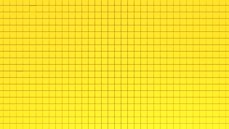 abstract background with yellow moving cubic surface.