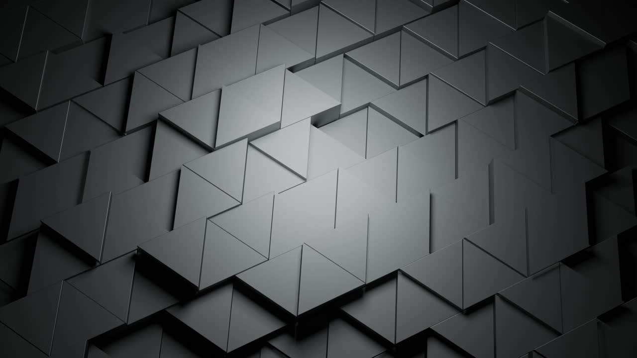 Abstract Geometric Black and Grey Triangle Pattern Background
