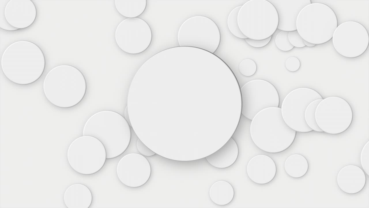 estilo corporativo con círculos blancos abstractos