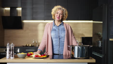 woman cooking in the kitchen