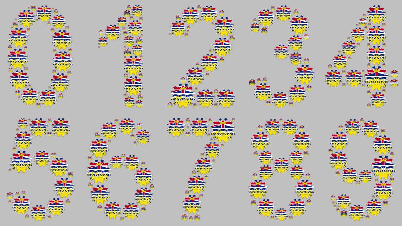 브리티시 컬럼비아 숫자 세트