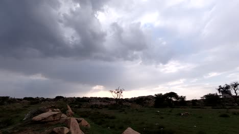 time-lapse clouds in the city of abha in saudi arabia.