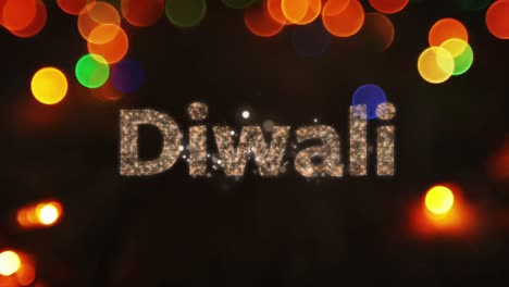 diwali with glowing lights