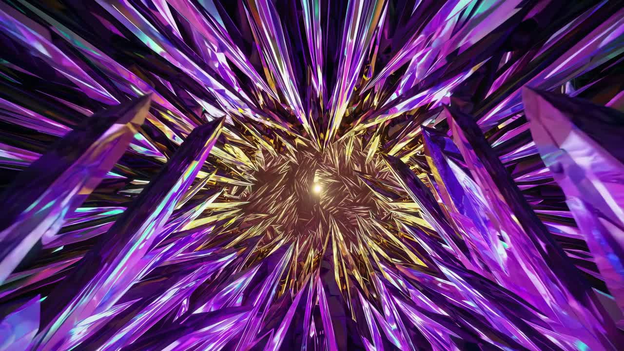 túnel de cristal abstracto