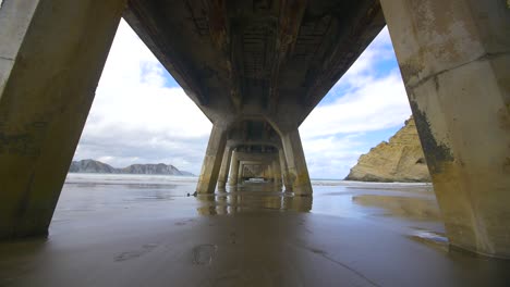 underneath a wharf