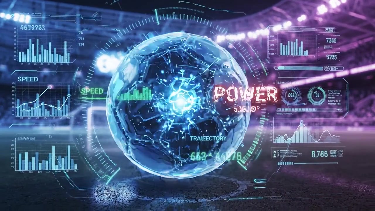 Tecnologias Inovadoras Transformando o Futebol com Gráficos Poderosos e Visualizações de Dados em um Ambiente de Estádio de Alta Tecnologia, Aprimorando a Experiência do Jogo