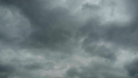 gray rain clouds are moving in the sky. timelapse