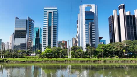 towers offices at downtown in sao paulo brazil