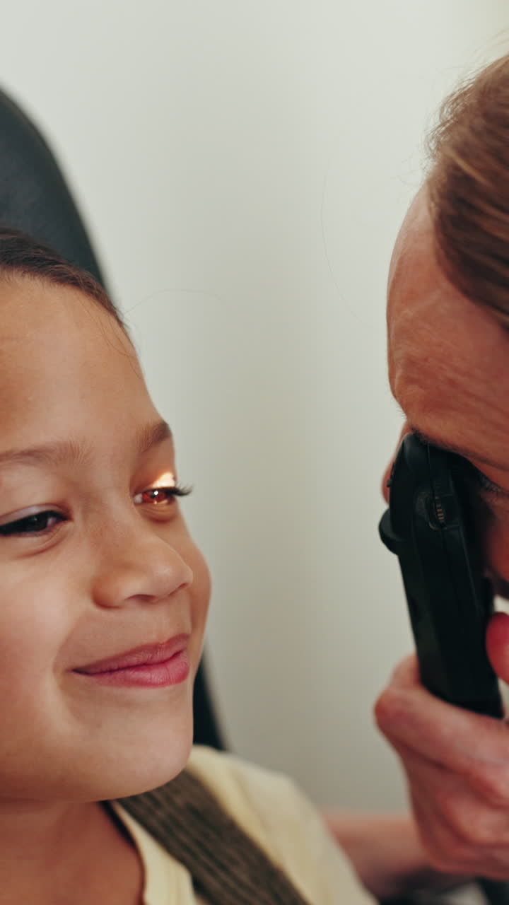 Child Undergoing Eye Examination