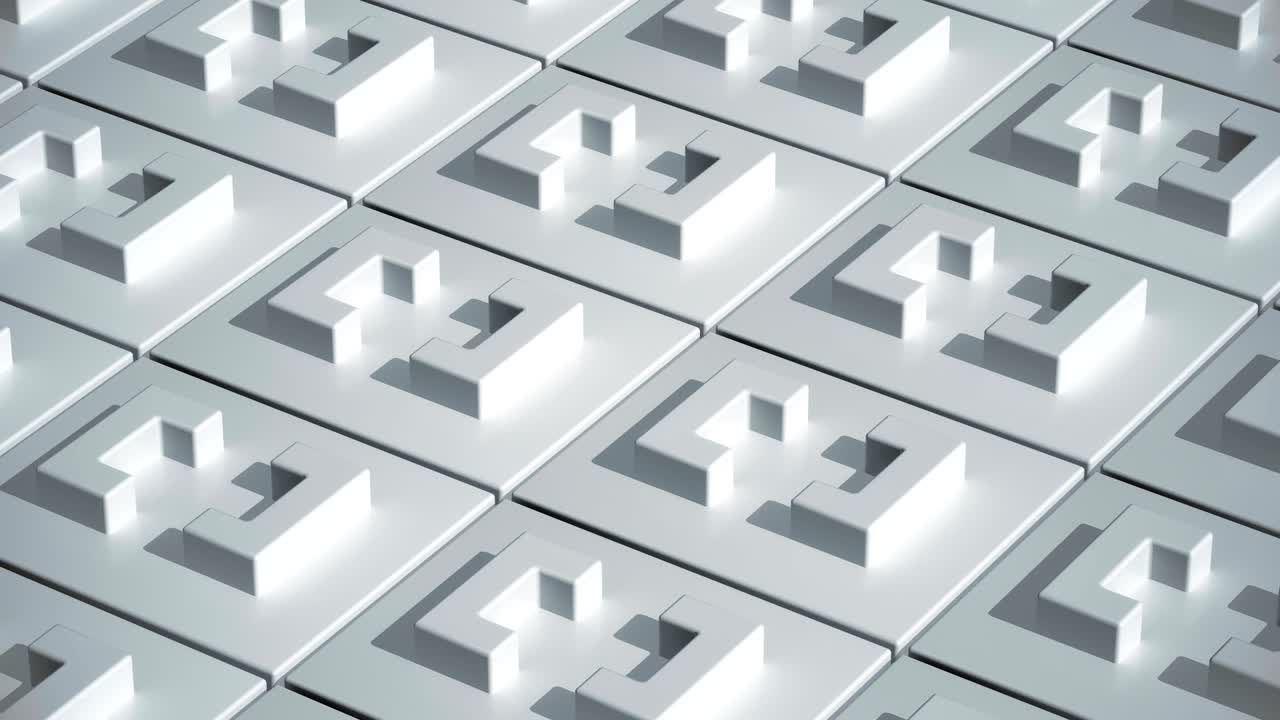 abstracto cuadrado blanco soportes geométricos superficie bucle sin costuras