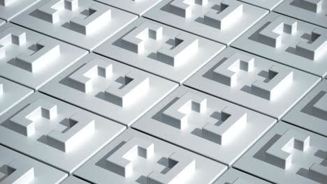 abstract white square geometric brackets surface seamless loop