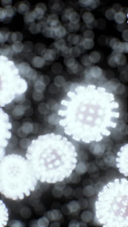 imagen microscópica de un virus