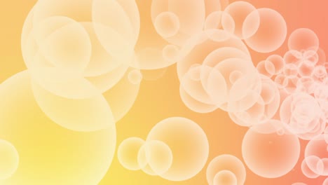 abstract background motion with moving soap bubbles