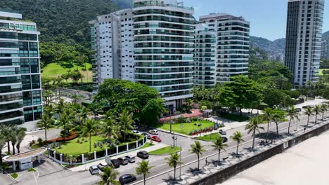 coast buildings at sao conrado beach in rio de janeiro brazil