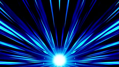 rayos de estallido de estrellas en el espacio. animación de bucle de haz de dibujos animados. fondo del concepto de tecnología futura. estrella de explosión con líneas.