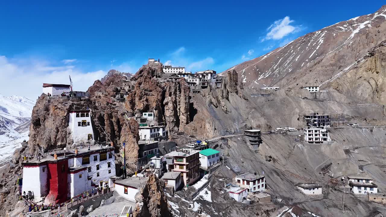 Ladakh Monastery nestled in a Mountain Valley