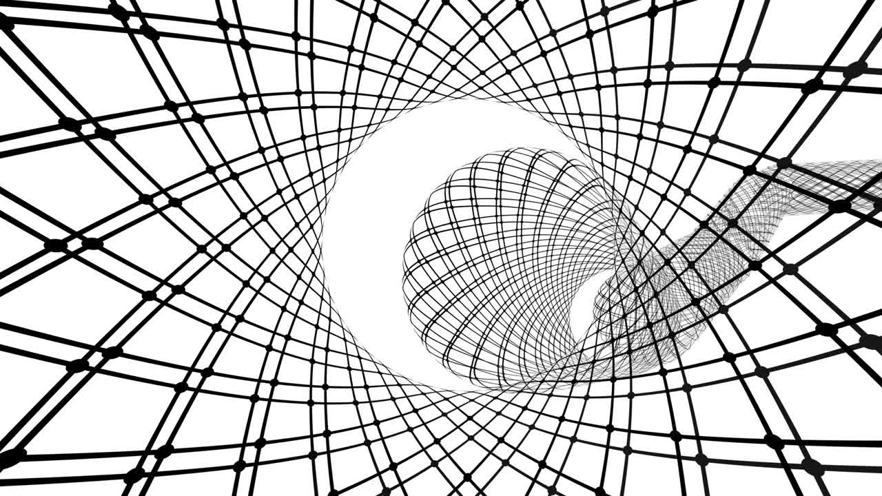 túnel de red abstracto