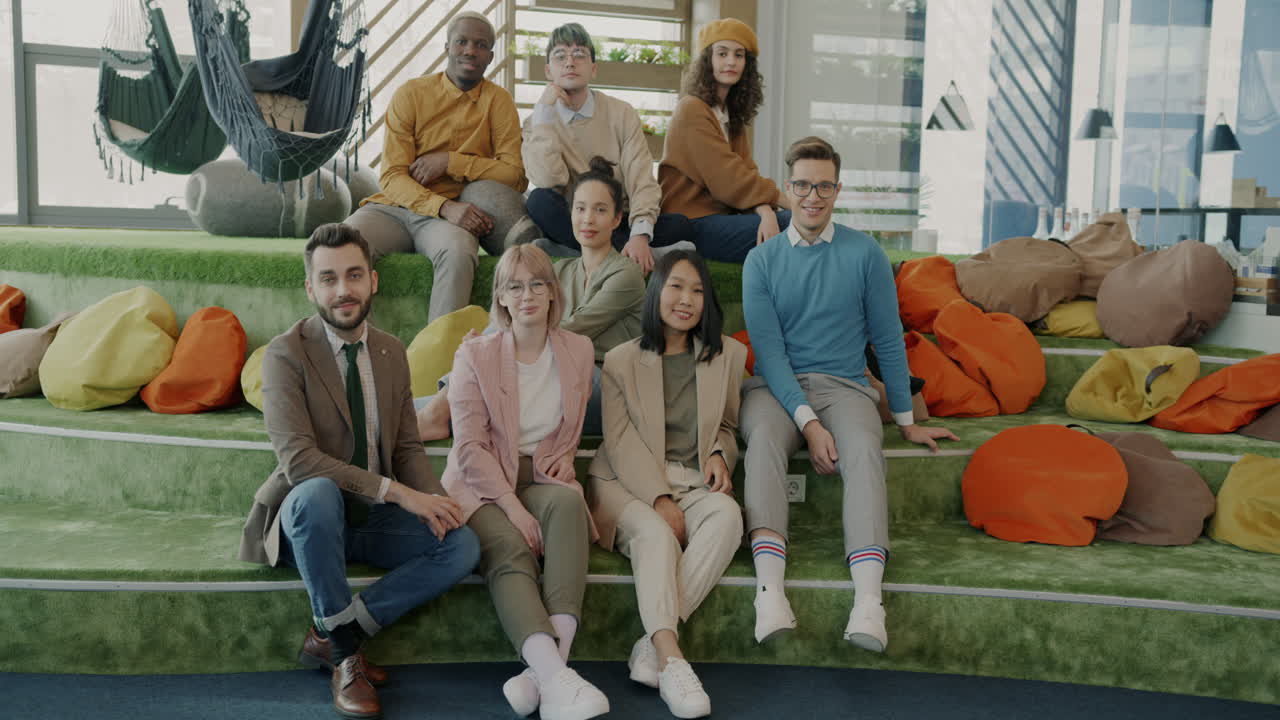 Group of Diverse Business People in Modern Office