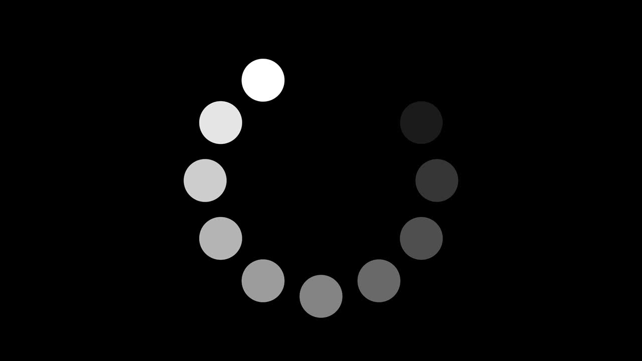 Circular Progress Bars stock video