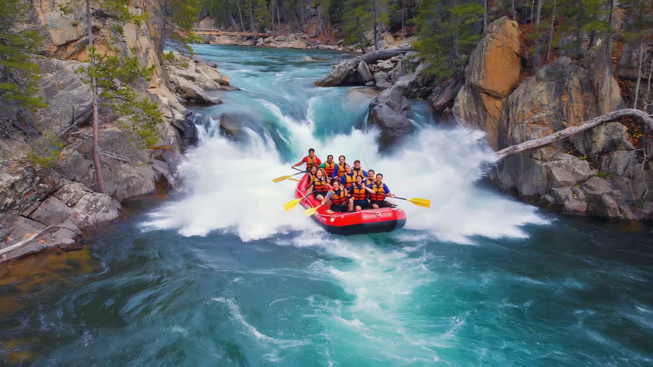 Dobrodružství na raftu na divoké řece